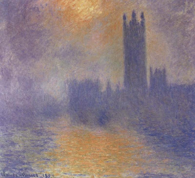 Claude Monet The Houses of Parliament Germany oil painting art